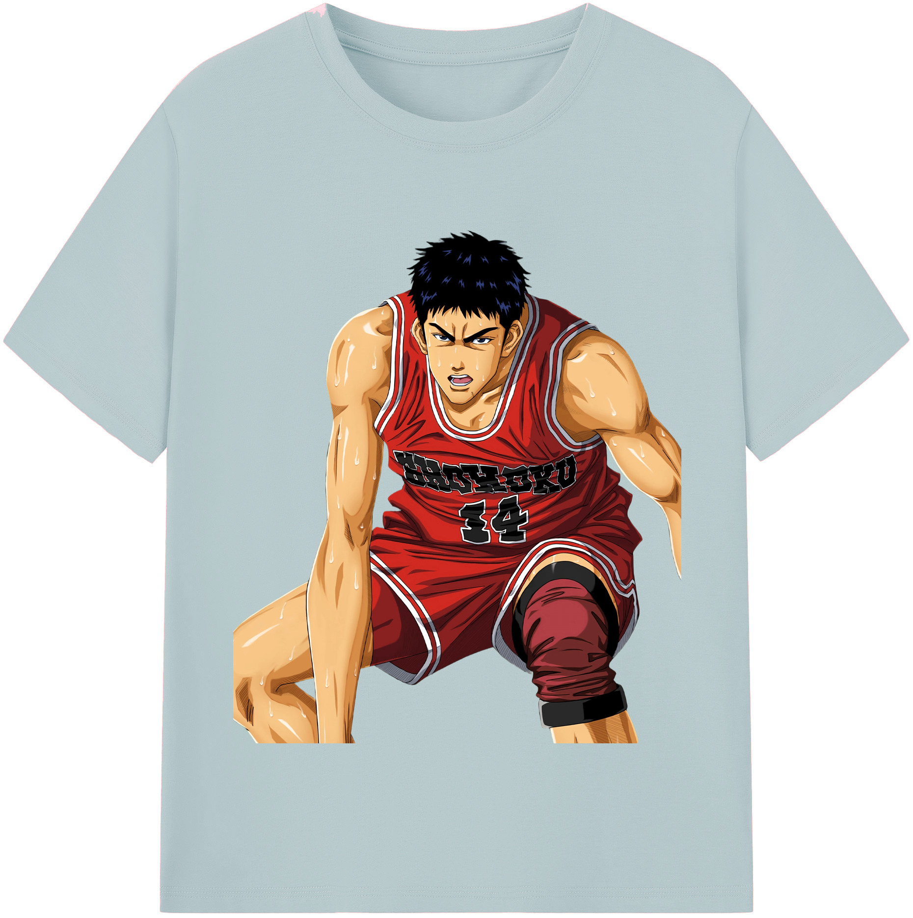 SLAM DUNK／スラムダンク 綿100％半袖Tシャツ（フロントプリント）